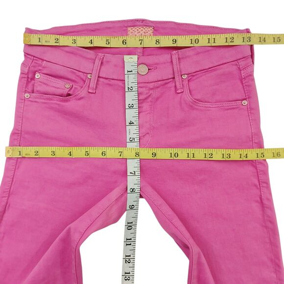 Mother Jeans Womens 26 Pink The Looker Low Rise Stretch Light Wash Comfort Denim - Picture 11 of 13